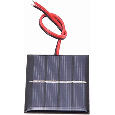Mini Panneau Solaire 3V 125mA 0.375W – 52x52mm, Idéal Pour Bricolage