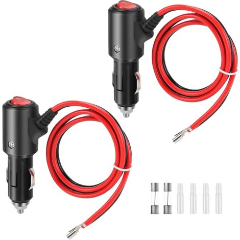 Adaptateur Allume-Cigare Thlevel Avec Interrupteur - 55cm 12V/24V Pour Voiture Et Bateau