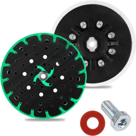 Plateau de ponçage 150 mm compatible avec Festool Rotex 150, plaque de ponçage aspirante de poussière 150 mm, compatible avec Festool ETS 150/3 EQ,ETS 150/5 EQ, ETS EC 150/3 EQ, ETS EC 150/5 EQ