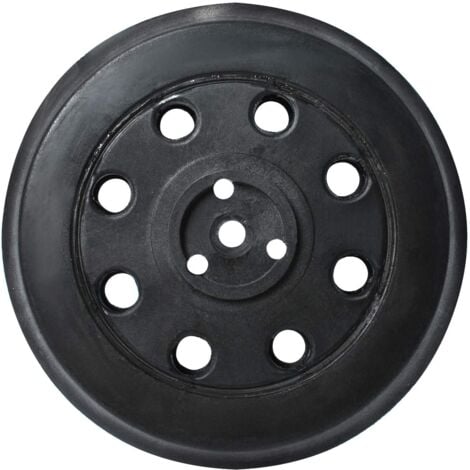 Plateau de ponçage dur compatible avec Bosch PEX 12, PEX 125 et PEX 400 A (Ø 125 mm) - Plateau de support rond 8 trous pièce de rechange plateau de ponçage