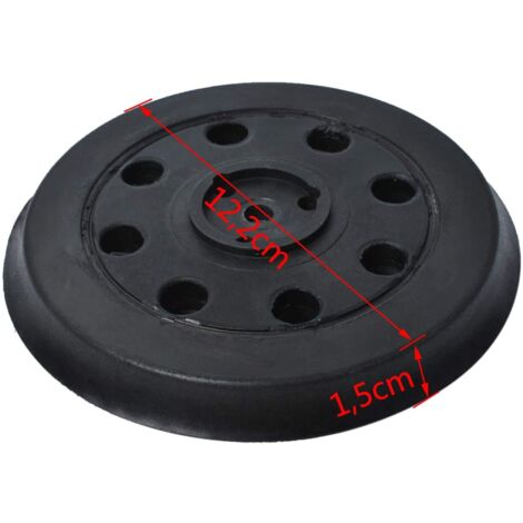 Plateau de ponçage dur compatible avec Bosch PEX 12, PEX 125 et PEX 400 A (Ø 125 mm) - Plateau de support rond 8 trous pièce de rechange plateau de ponçage