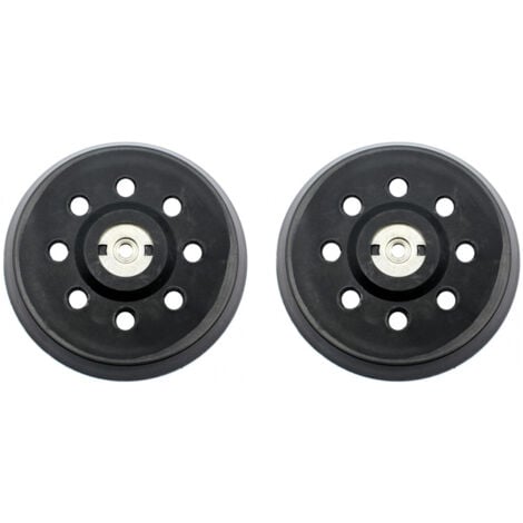 Plateau de Poncage, 125mm Plateau de Ponçage, Plateau pour Metabo SXE 325 Intec 425 Turbotec 631220000 (Noir)（2pcs）