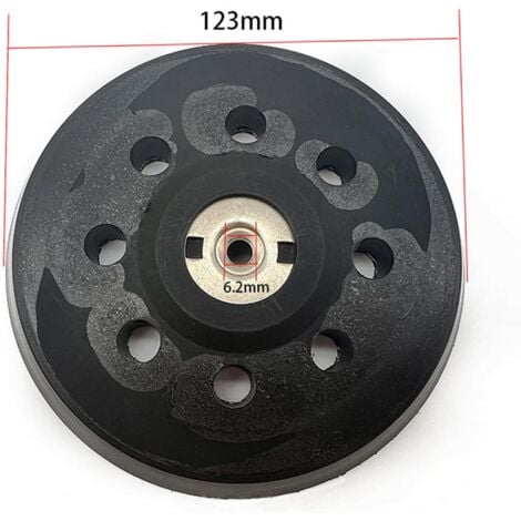 Plateau de Poncage, 125mm Plateau de Ponçage, Plateau pour Metabo SXE 325 Intec 425 Turbotec 631220000 (Noir)（2pcs）
