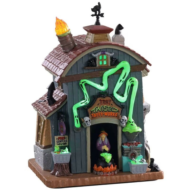 The Village Square Clock Tower Set con Alimentatore 4.5V Cod. 56673
