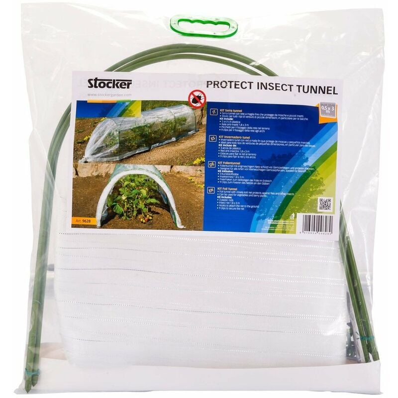 Stocker Protect Insect Tunnel 0,5 x 3 m con rete anti insetti