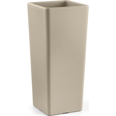 Vaso Clou Quadrato con cache-pot  65 cm - Greige