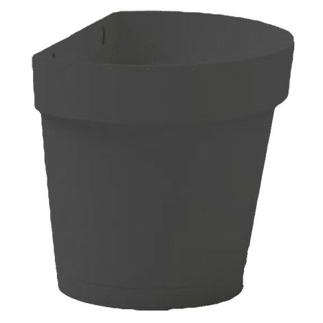 Vaso Cleo a Muro Antracite - 25 cm