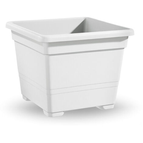 Vaso Quadro Bianco - 54 cm