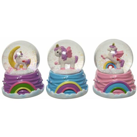Mini Palla di Neve con Unicorno 5,5 cm - Pezzo singolo