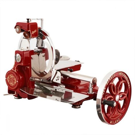 Berkel Affettatrice Volano Fiorato B114 colore Rosso Berkel - Decori Oro