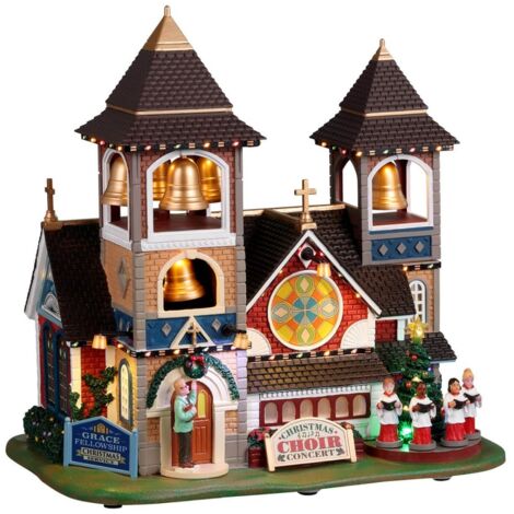LEMAX- PAESAGGIO CHIESA RINTOCCHI DI NATALE - NATALE NATALIZIO 25859
