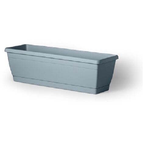 VASO fioriera CASSETTA da BALCONE Roxanne con sottovaso 40cm Veca VARI COLORI - Color: AZZURRO PROVENZA