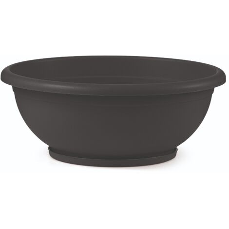 VECA CIOTOLA NAXOS D.60 CM CON SOTTOVASO ANTRACITE