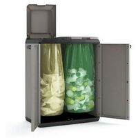 Keter Split Cabinet Recycling Basic - Armadio Per La Raccolta Differenziata - ISTA 6 - 68X39X85H