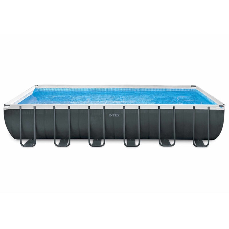 Piscina desmontable Intex 26368 Ultra XTR Premium: rectangular grande 732x366x132, resistente y fácil de montar