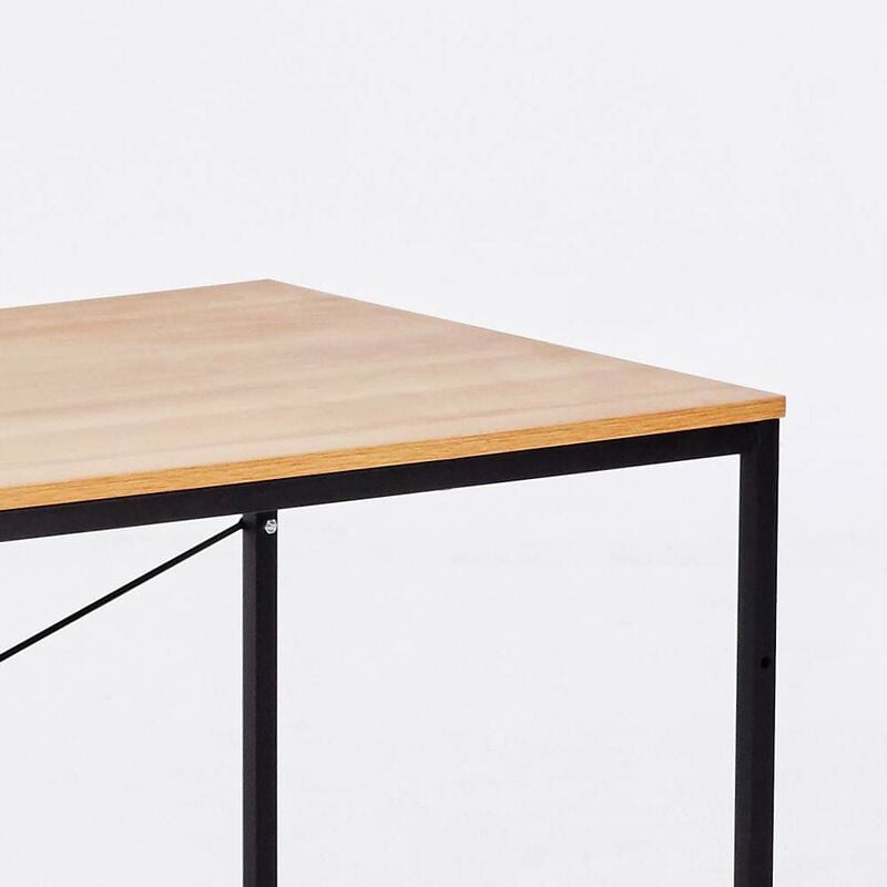 Escritorio mesa Ordenador industrial 180x60 madera acero para