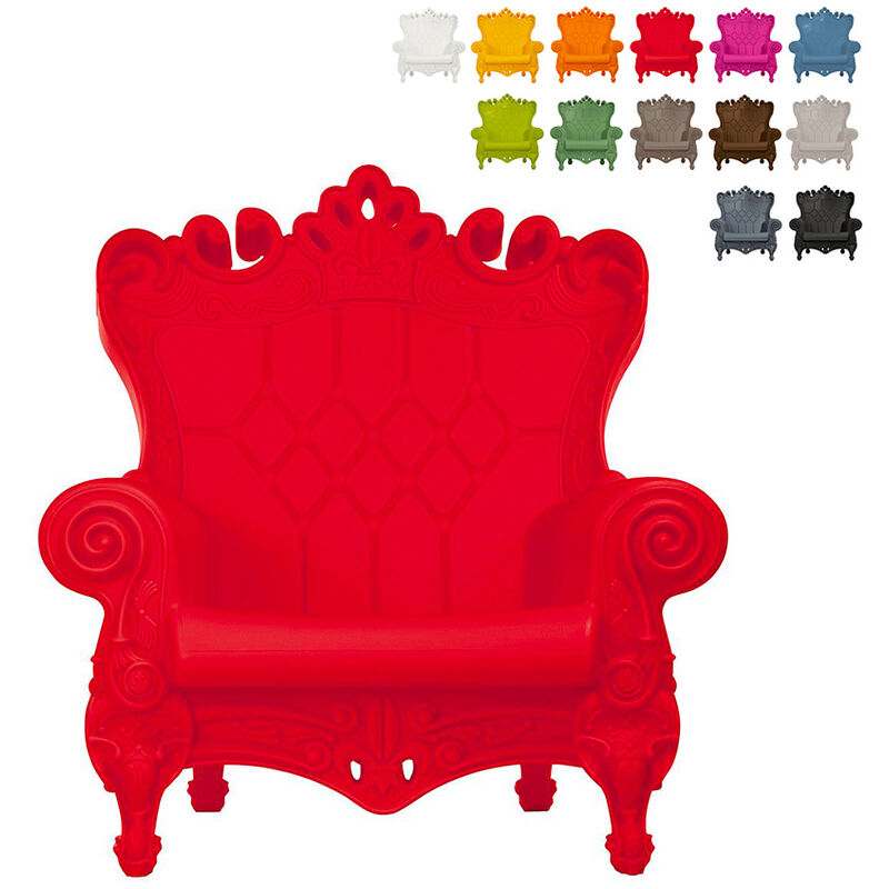 Sillón trono de diseño moderno Slide Queen Of Love | Rojo