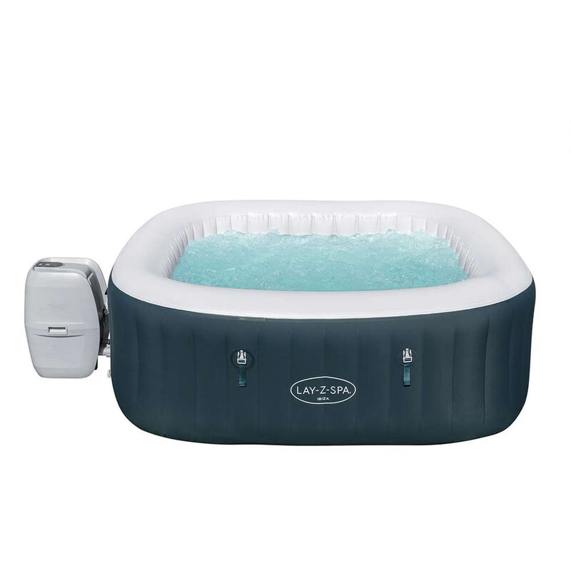 Hidromasaje Spa inflable Lay-Z Ibiza AirJet 6 plazas Bestway square 60015