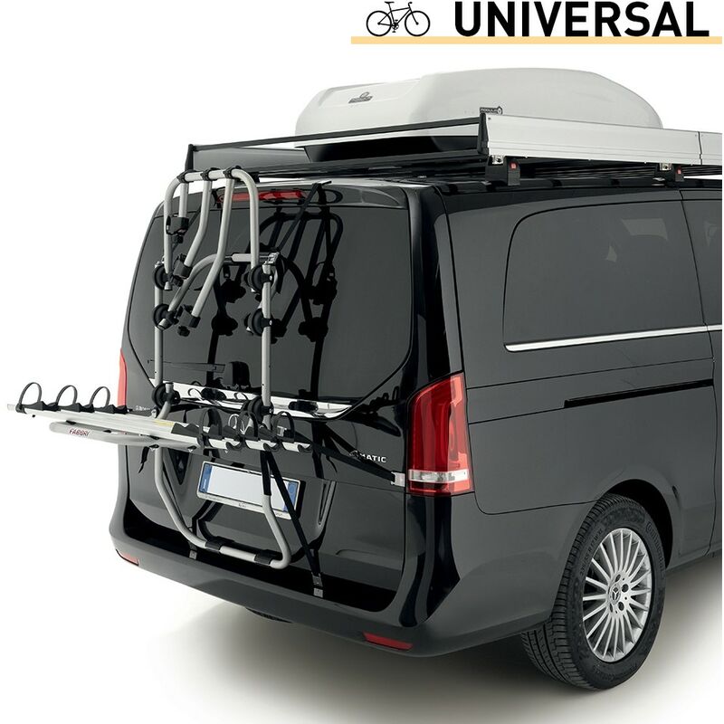 Portabicicletas de puerta trasera universal para 3 bicicletas Bici Ok Mtb Van