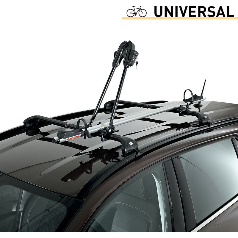 Portabicicletas universal para techo de coche con sistema antirrobo Bici 3000 Alu New