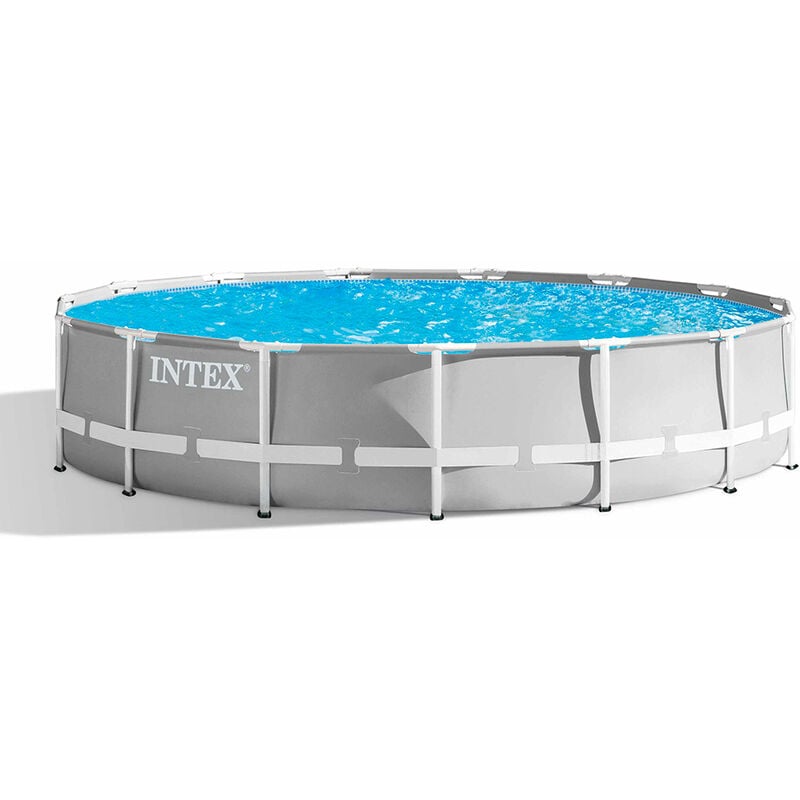 Piscina elevada desmontable Intex 26724 ex 26734 Prism Frame Redonda 457x107