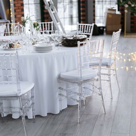 Stock 20 sillas transparentes para restaurantes, ceremonias y eventos  Chiavarina Crystal