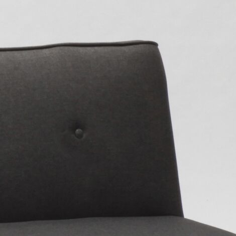 Sofá cama moderno de 2 plazas en tejido Larimar para Salón y sala de estar - Gris Oscuro