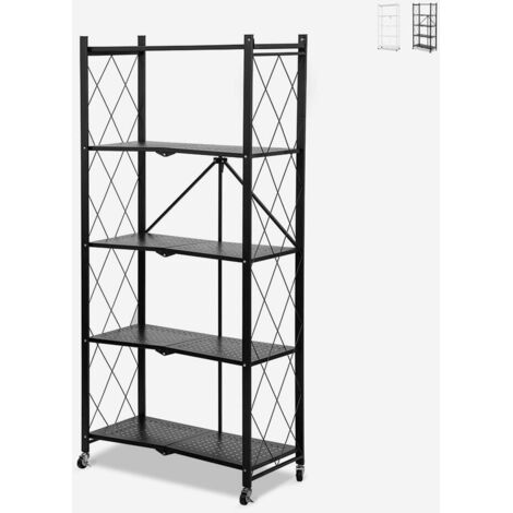 Gabinete De Almacenamiento De Garaje De Metal Con 2 Puertas Y 4 Estantes Ajustables Gabinete Con Cerradura De Acero De 71 ", Gabinetes De Herramientas De Bloqueo (negro