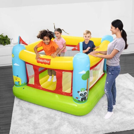 93553 Fisher-Price Bouncestatic - Castillo inflable para hogar y jardín niños