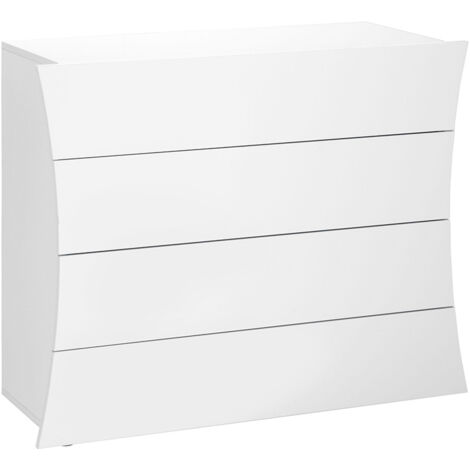 Arco Septet cajonera cómoda dormitorio 6 cajones blanco brillante