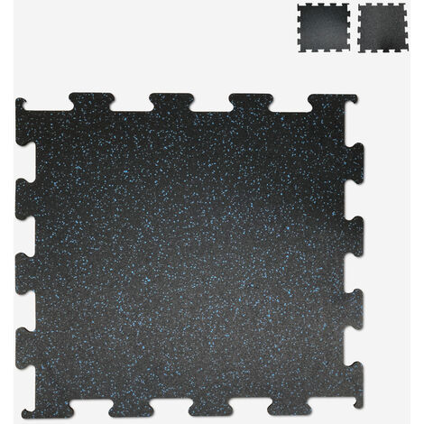 1 1m encaje suelo de goma insonorizado Puzzle HD Dot Azul