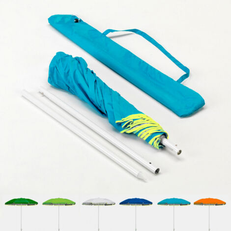 Sombrilla Parasol de Playa 180 cm Pocket protección UV y portátil - Azul