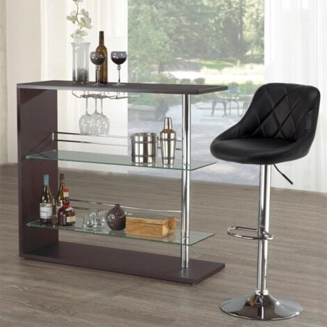 Taburete de bar cocina alto fijo giratorio ajustable respaldo Philadelphia - Verde