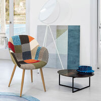 Sillón de diseño de patchwork nórdico sala de estar cocina estudio Finch | Patchwork 1 - 1