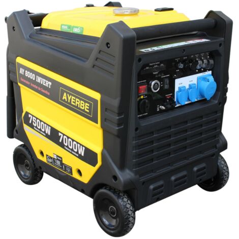 AYERBE - 5430430 - Generador 8000 INVERTER con Arranque Eléctrico Motor KIOTSU