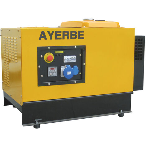 AYERBE - 5417720 - Generador 8000 Insonorizado HONDA con Arranque Eléctrico