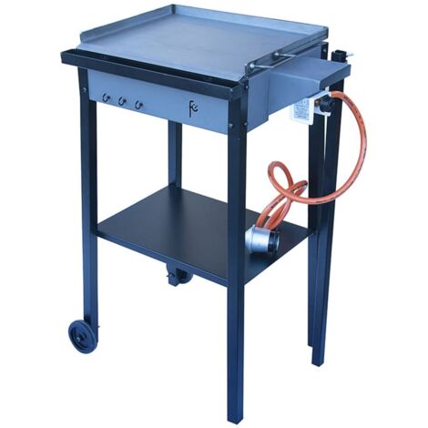 FLORES CORTES - 33704 - Paellero Plancha Mediano para Gas - 590 x 410 x 900 mm.