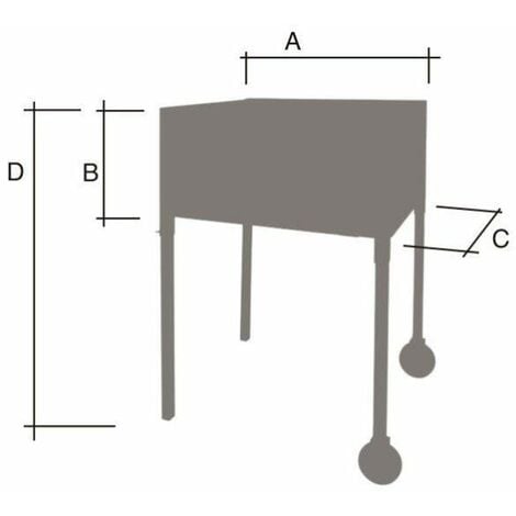 Cajón Parrilla 71408 para Barbacoa de Obra de Imex El Zorro