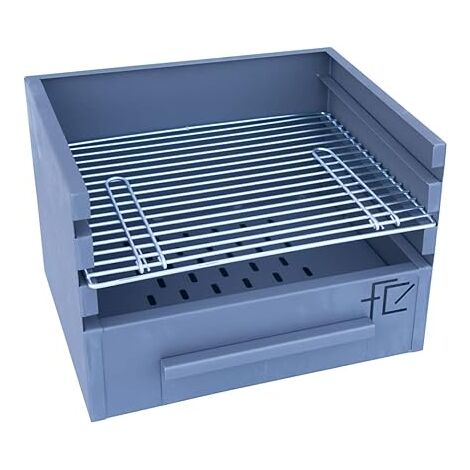 FLORES CORTES - Cajón Barbacoa 3 Alturas 500 x 450 mm. para Leña y Carbón