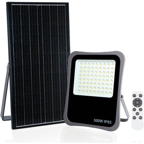 AYERBE - 620825 - Foco Solar de 500 W con Mando a Distancia