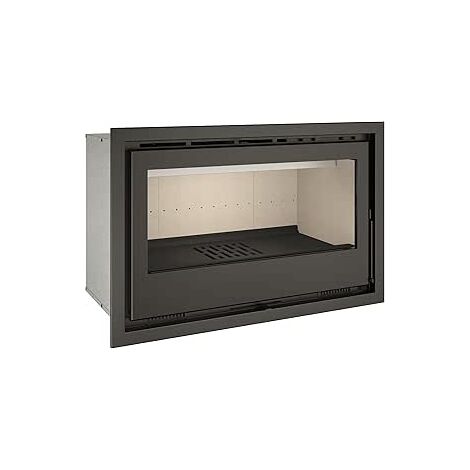 TJ - Chimenea Insertable de Leña con Turbinas Modelo FLAMA 80 de 7,4 kW