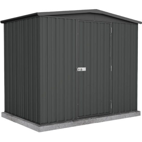 FOREST STYLE - Cobertizo de Jardín de Metal Fraser 3,2 m² (2,36 x 1,54 x 2,00 m) – Sistema de Montaje por Clip – Acero Galvanizado – Resistente a los Rayos UV – Doble Pendiente de Techo (1/5)