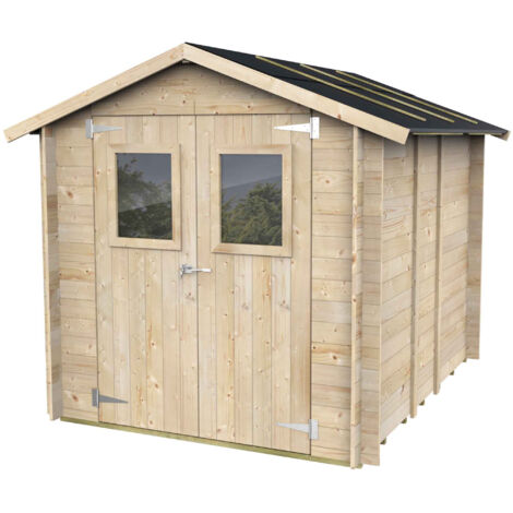 Casita Hobby Bh19 mm Puerta doble con ventanas 198x248x215 cm Alce