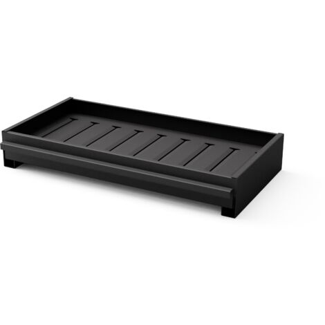 MF - Brasero de Acero para Barbacoas con Cajón Recoge Cenizas - Plan 1 Plus Metal Rack 66,5x33x10 cm