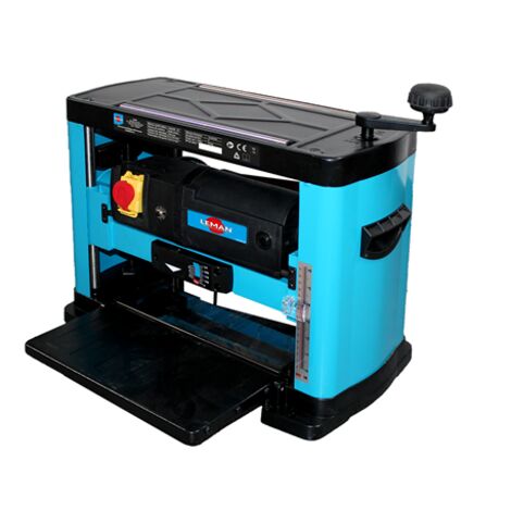 LEMAN - Regruesadora Cepilladora de Madera LORAB330, 330 mm, Motor 1500 W, 2 Cuchillas Reversibles, Máquina Profesional para Ajuste de Grosor