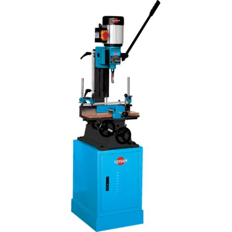 LEMAN - Mortajadora con Escoplo MOR750, 750 W, Recorrido Cabezal 235 mm, Mandril 3-16 mm, Base y Columna de Acero Fundido