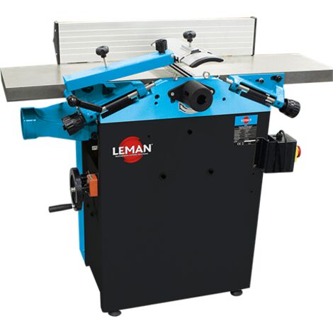 LEMAN - Regruesadora Cepilladora RAD250, 250 mm, Motor 1500 W, 3 Cuchillas, Mesa de 1080 mm, Avance Automático