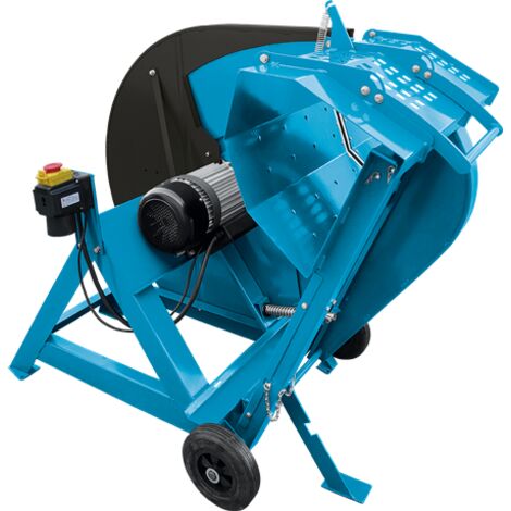 LEMAN - Sierra para Troncos LOSAB601LC, 600 mm, Motor 3500 W, Carro Oscilante, Garra de Sujeción, Ruedas Ø 200 mm