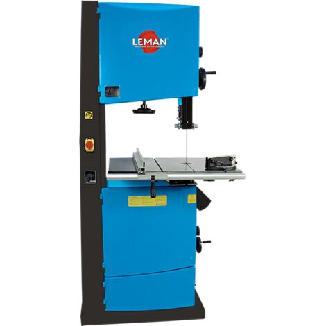 LEMAN - Sierra de Cinta Trifásica para Madera SRU470T de 1900 W y 470 mm de Corte - Alta Precisión con Mesa Inclinable y Guías de Rodillos