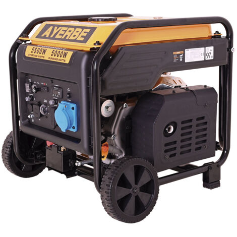 Generador inverter gasolina 5500 W con motor Kiotsu arranque eléctrico y salida 12 V